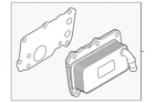 Genuine Land-rover Oil Cooler LR178199 New. Price: $272.86.