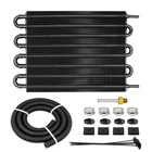 8 Pass Ultra-cool Tube Fin Transmission Oil Cooler Kit 5/16" Aluminum Black New. Price: $98.98.