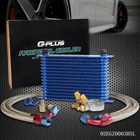 New Universal 15 Row 10AN Engine Oil Cooler+thermostat Adaptor Kit Aluminum. Price: $109.26.