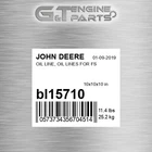 BL15710 Oil Line, Lines For Fs Fits John Deere (surplus Open Box) New. Price: $278.27.