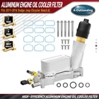 Aluminum Engine Oil Cooler Filter Housing Fit Dodge Jeep Chrysler Ram 3.6L 11-16 New. Price: $53.99.