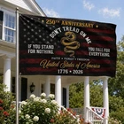 Gadsden Tread Me Flag, Patriotic Usa Anniversary Banner New. Price: $30.38.