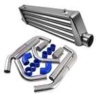 Universal Turbo Intercooler 27"X7"X2.5" & Aluminum Pipe Tube Couplers Kit New. Price: $139.99.