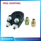 Black 10AN Fit Ford Chevrolet Oil Filter AN10 Cooler Thread Plate Adapter Kit New. Price: $28.00.