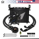 Lr 30 Row AN10 Oil Cooler Kit+filter Adapter Hose +7" Electric Fan Black New. Price: $151.90.