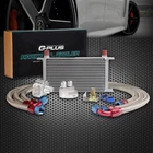 19 Row 10AN Universal Aluminum Engine Oil Cooler+filter Relocation Adapter Kit New. Price: $145.96.