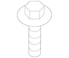 Genuine Ford Rear Plate Bolt W709390-S439 Qty 1 New. Price: $17.75.