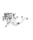 Genuine Mopar Radiator Inlet Hose 55038135AA New. Price: $62.77.