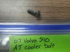 2004-2011 Volvo S40 2.5L Automatic Transmission Heat Exchanger Oil Cooler Bolt Used. Price: $13.95.