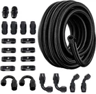 Lokocar 6AN 8AN 10AN Fuel Line Kit Nylon Braided Hose Fitting Cpe 10FT 20FT New. Price: $85.99.