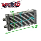 CORE-9.5" X 5.5" Universal Dual Pass Bar & Plate Small Oil Cooler Full Aluminum New. Price: $93.00.