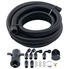 Aluminium Baffled Oil Catch Can Tank 0.75L 2 Port AN10 + 3M Hose Fitting Kit New. Price: $65.00.