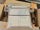 Fiskars Procision Rotary Bypass Trimmer 12" Deluxe With Folding Base Read Used. Price: $60.00.