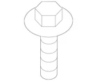 Genuine *2015-2024 Ford Rear Plate Bolt W709390-S439 New. Price: $10.44.