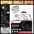 Engine Oil Cooler & Filter Housing Assembly Ford E-series F-series Trucks New. Price: $80.09.