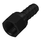 Derale #98200 Fitting Black 3/8 Hose Barb To -6 An Female Straight New. Price: $6.58.