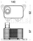 Mahle Oil Cooler CLC185000S Us New. Price: $63.91.