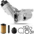 Engine Oil Cooler Filter Housing Assembly Adapter With Insert, Gasket, Cap Co... New. Price: $79.86.