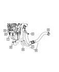 Genuine Mopar Engine Coolant To Oil Cooler Intlet Hose 55111286AD New. Price: $32.55.