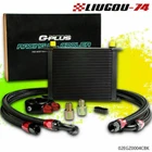 Universal 30 Row Engine Transmission AN-10 Oil Cooler + Filter Kit Black Usa New. Price: $129.99.
