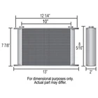Derale Oil Cooler 52586; 13.000 In. Aluminum Stacked Plate New. Price: $324.94.