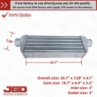 Universal All Aluminum Turbocharger Intercooler Air 26''X7''X4'' New. Price: $78.88.