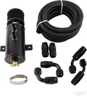 10FEET Oil Catch Can Kit 10AN 750ML Baffled Universal 5/8 Fuel Line 500PSI Black New. Price: $86.67.