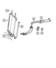 Genuine Mopar Oil Cooler Tube Clip 6035358 New. Price: $6.81.