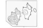 Genuine Ford Engine Water Pump ER3Z-8501-C. Price: $106.17.