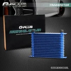 Universal 15 Row AN10 Aluminum Transmission Engine Oil Cooler Blue New. Price: $47.66.