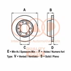 Brake Disc 709-20091G Iap Quality Parts For Chevrolet Nuovo. Price: $168.33.