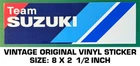 Team Suzuki Motorcycle - Vintage Original Vinyl Decal Sticker Racing Used. Price: $5.66.