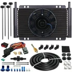 15 Row Engine Transmission Oil Cooler Fan 6AN In-line 180F Thermostat Switch Kit New. Price: $119.95.