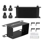 19 Row Transmission Cooler Universal 10AN Oil Aluminum Black W/ Brackets New. Price: $72.33.